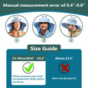 Solaris Unisex Outdoor Sun Protection Fishing Cap with Neck Flap Wide Brim Mesh Hat for Travel Camping Hiking Hunting size ch