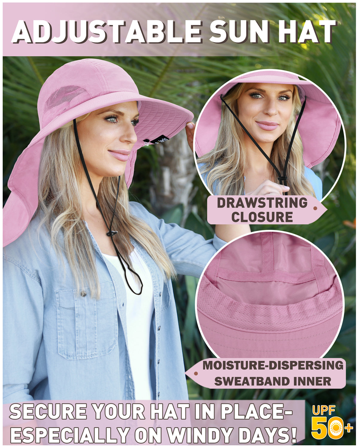 Tirrinia Women's Hiking Hat Wide Brim
