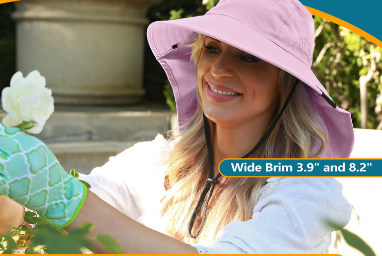 Solaris Unisex Outdoor Sun Protection Fishing Cap with Neck Flap Wide Brim Mesh Hat for Travel Camping Hiking Hunting close-u