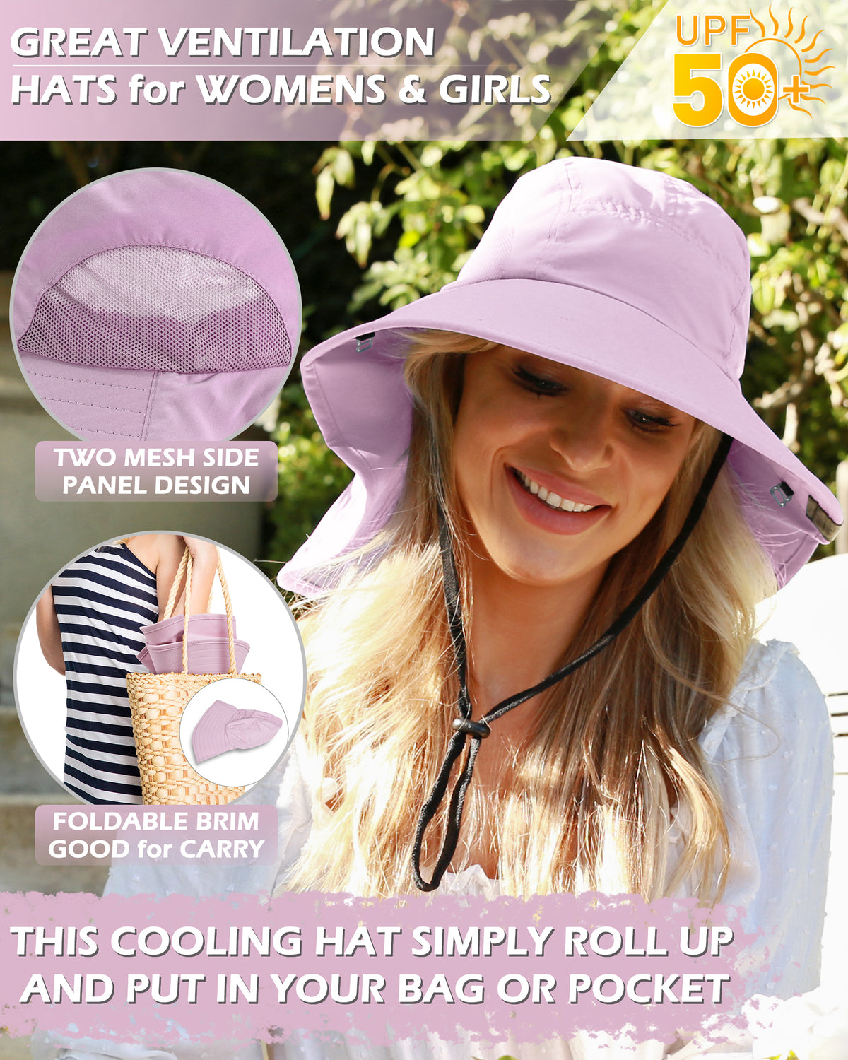 Tirrinia Women's Hiking Hat Wide Brim
