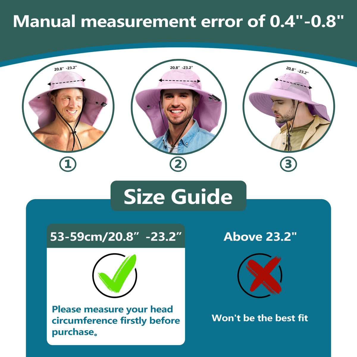 Solaris Unisex Outdoor Sun Protection Fishing Cap with Neck Flap Wide Brim Mesh Hat for Travel Camping Hiking Hunting size ch