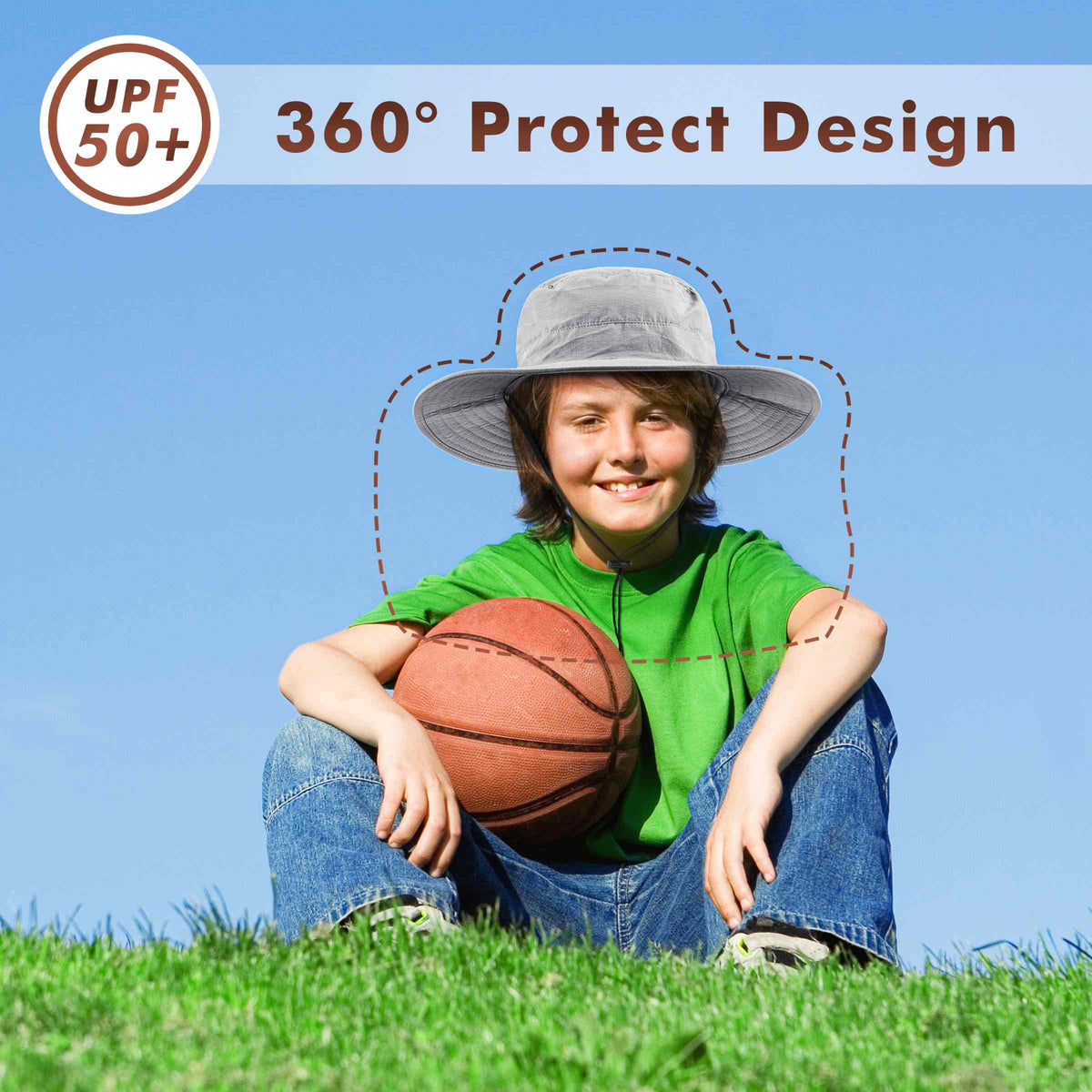 Solaris by Tirrinia Kids Sun Hat UPF 50+ – Adjustable Outdoor Hat for Toddlers & Children