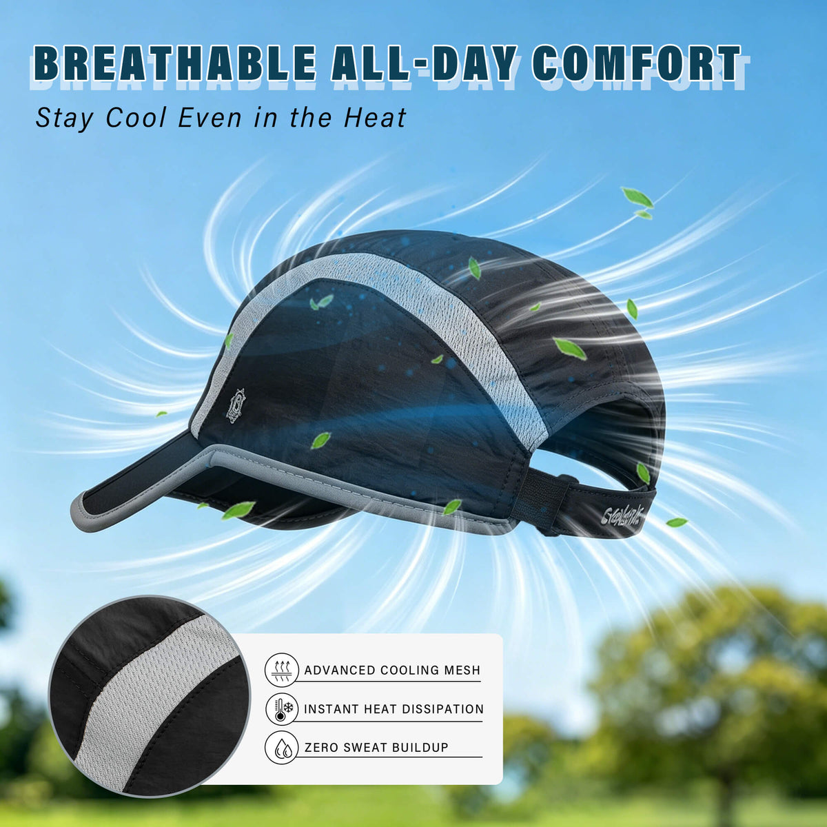 Solaris UPF 50+ Running Cap – Lightweight Foldable Sports Hat for Outdoor Training & Travel newarrivals style