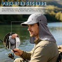 Solaris UPF 50+ Running Cap – Lightweight Foldable Breathable Sports Hat back view