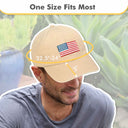 Tirrinia American Flag Baseball Cap side view