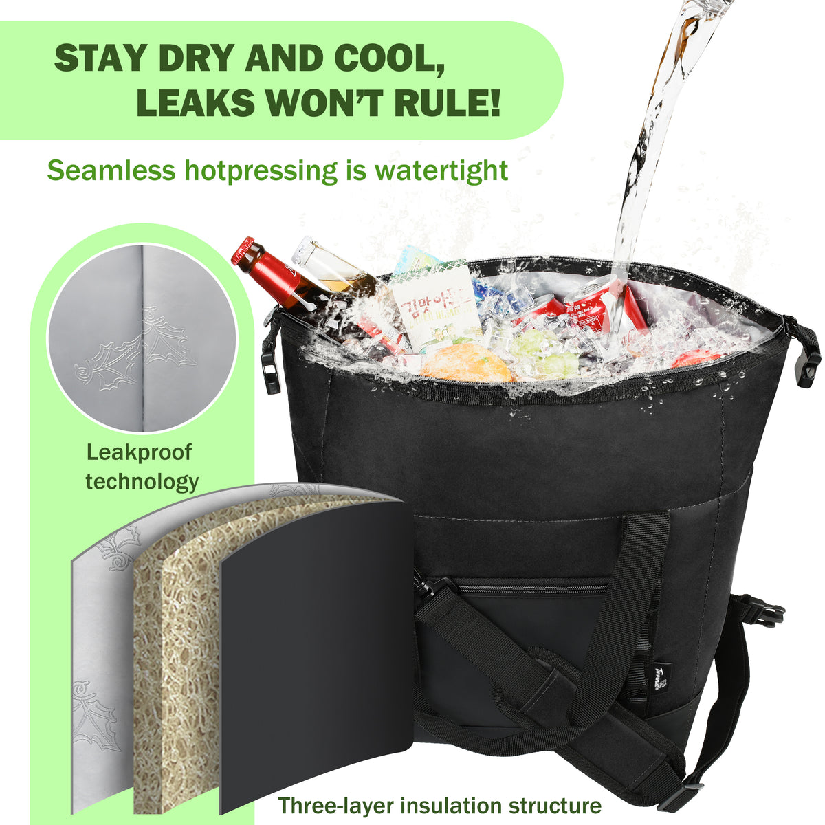 Tirrinia 30 Cans Insulated Soft Cooler Bag