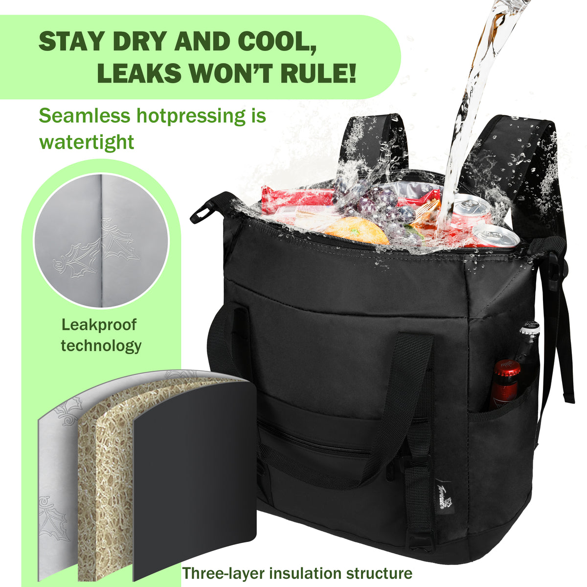 Tirrinia 36 Cans Insulated Soft Cooler Bag product image 8