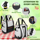 Tirrinia 36 Cans Insulated Soft Cooler Bag back view