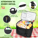 Tirrinia 48 Cans Insulated Soft Cooler Bag close-up detail