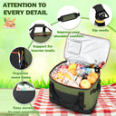 Tirrinia 48 Cans Insulated Soft Cooler Bag close-up detail