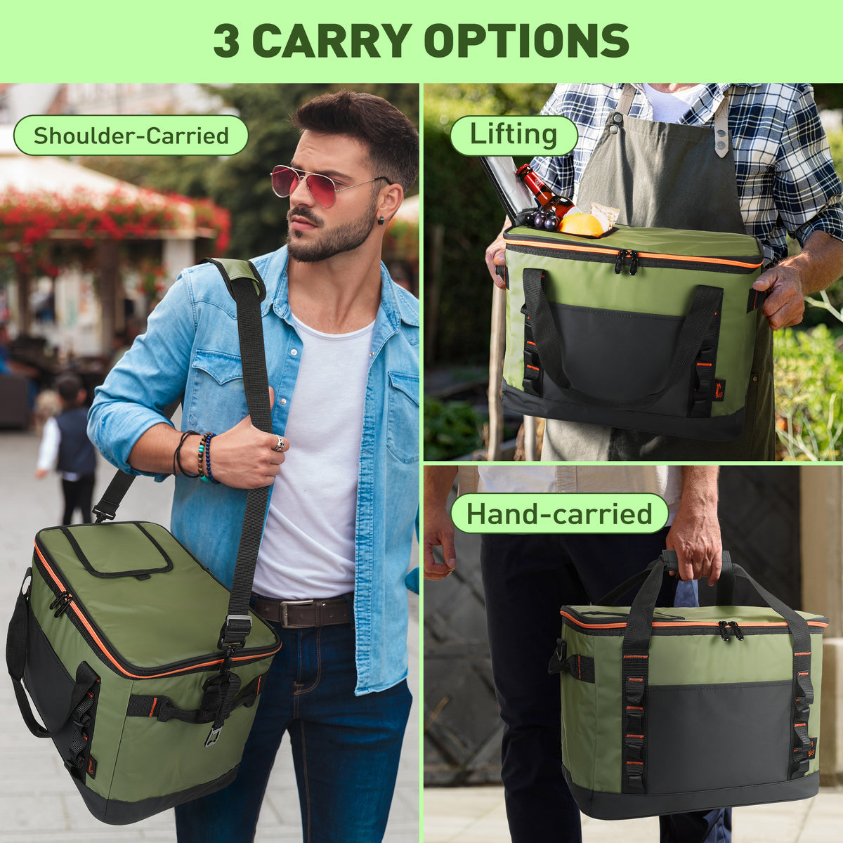 Tirrinia 48 Cans Insulated Soft Cooler Bag product image 19
