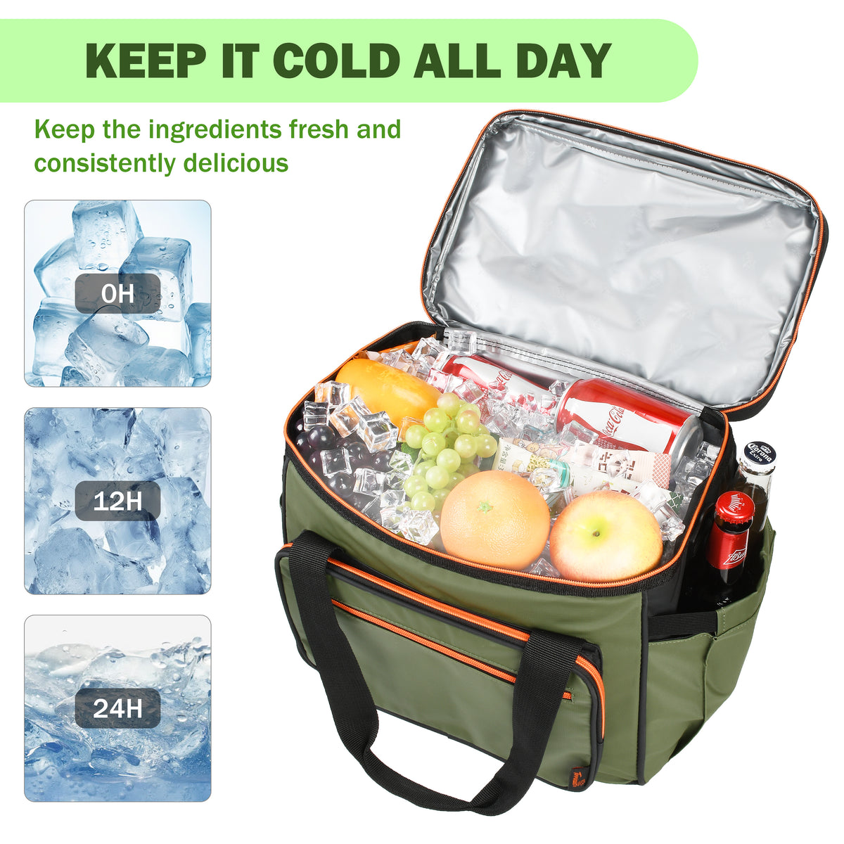 Tirrinia 24 Cans Insulated Soft Cooler Bag