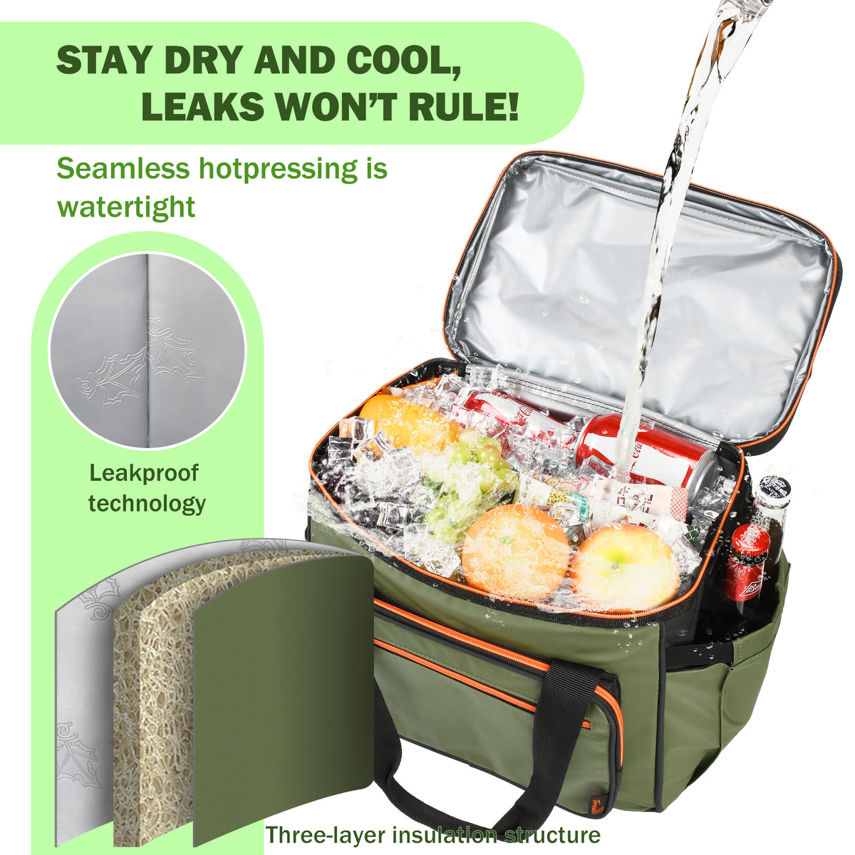 Tirrinia 24 Cans Insulated Soft Cooler Bag