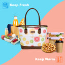 Tirrinia Insulated Women Cooler Tote Bag close-up detail