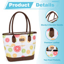 Tirrinia Insulated Women Cooler Tote Bag close-up detail