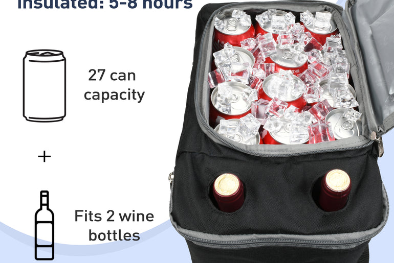Tirrinia Outdoor Cooler with Wine Compartment side view