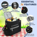 Tirrinia Outdoor Cooler with Wine Compartment back view