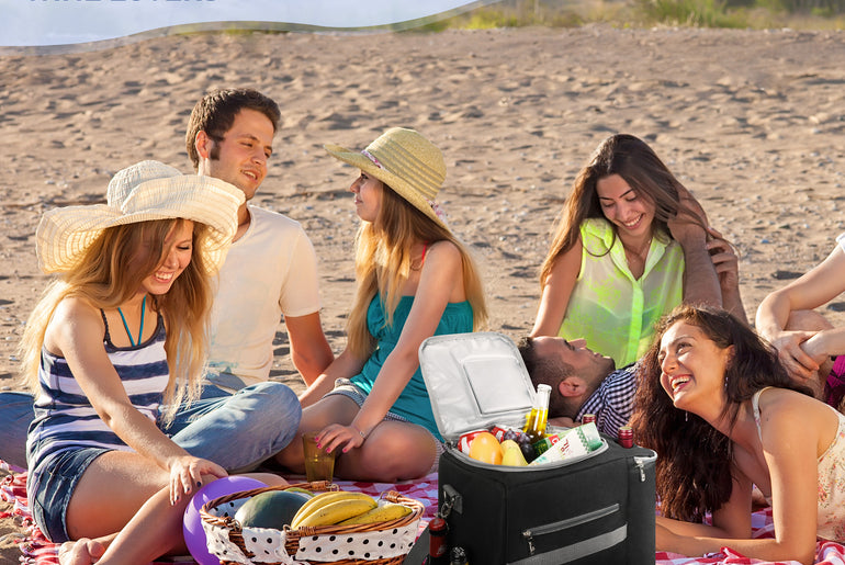 Tirrinia Outdoor Cooler with Wine Compartment detail view