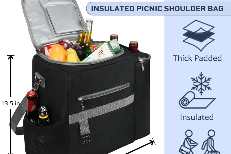 Tirrinia Outdoor Cooler with Wine Compartment front view
