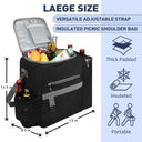 Tirrinia Outdoor Cooler with Wine Compartment front view