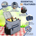 Tirrinia Outdoor Cooler with Wine Compartment close-up detail