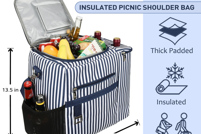 Tirrinia Outdoor Cooler with Wine Compartment size chart