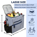 Tirrinia Outdoor Cooler with Wine Compartment size chart