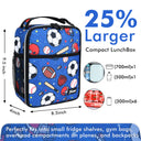 Tirrinia Sports-Themed Insulated Lunch Bag – Compact, Leakproof & Travel-Friendly