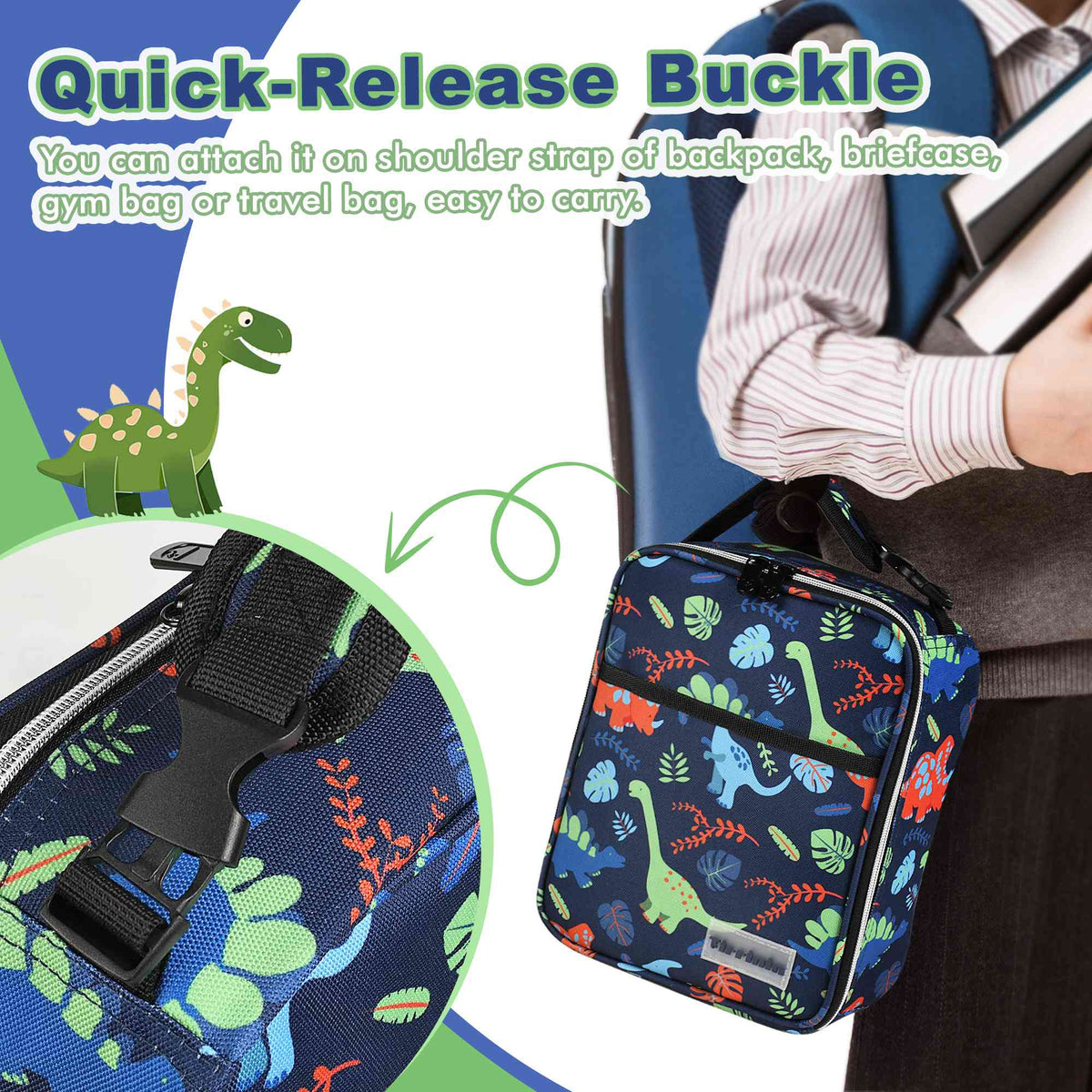 Tirrinia Solid Color Insulated Lunch Cooler Bag product image 35