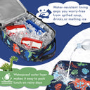 Tirrinia Kid's Blue Dino Lunch Bag detail view
