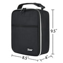 Tirrinia Solid Color Insulated Lunch Cooler Bag size chart