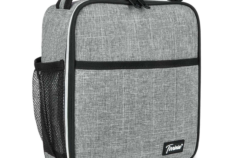 Tirrinia Solid Color Insulated Lunch Cooler Bag back view
