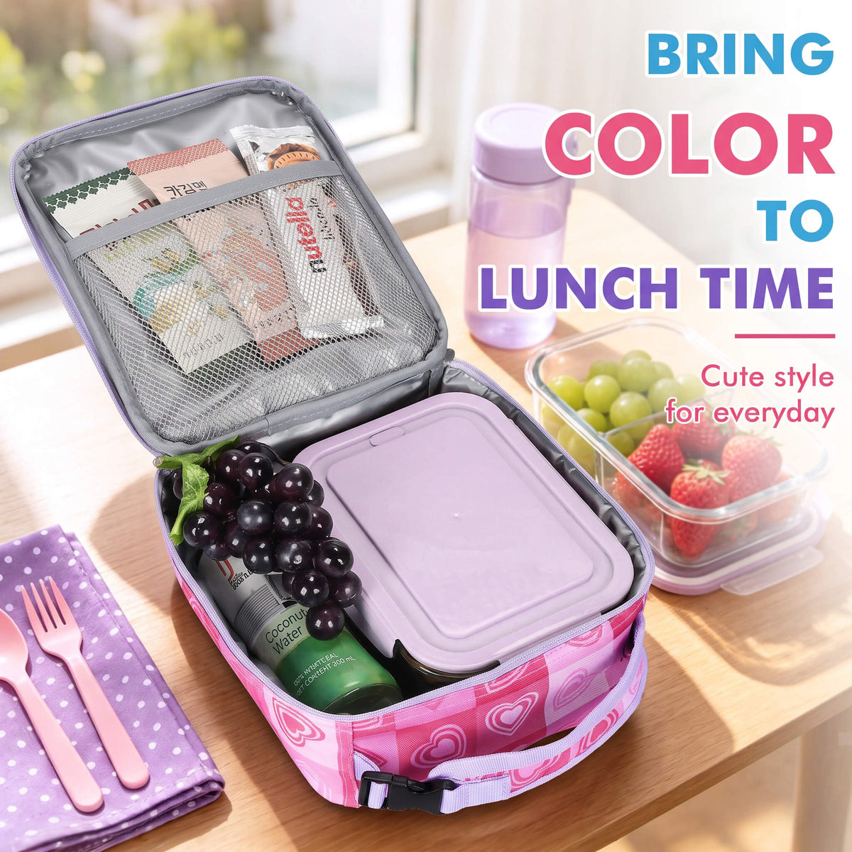 Tirrinia Sports-Themed Insulated Lunch Bag – Compact, Leakproof & Travel-Friendly