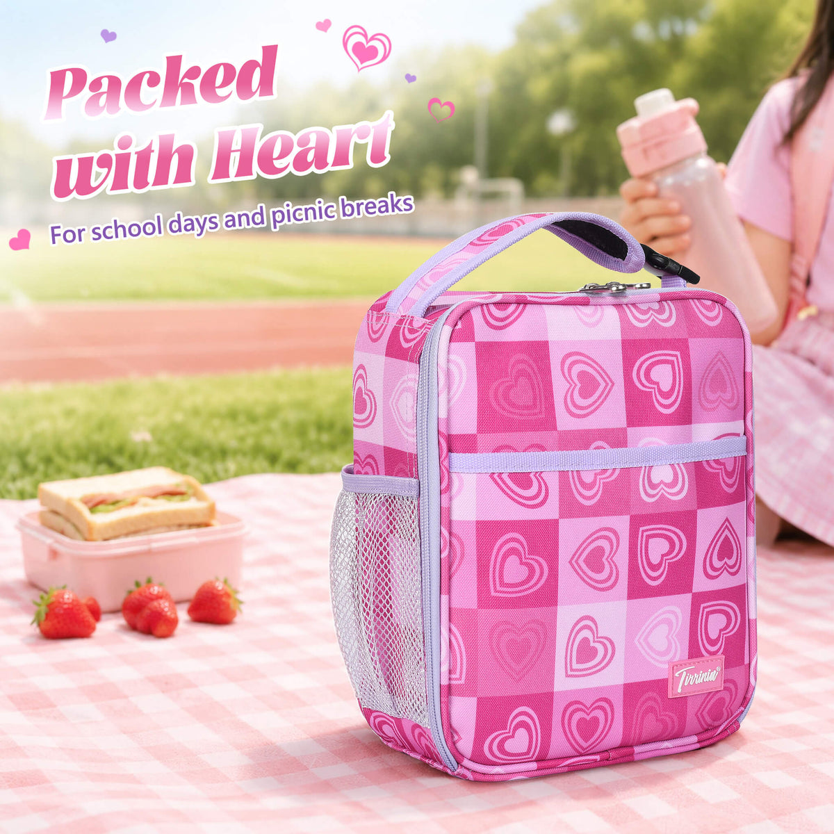 Tirrinia Sports-Themed Insulated Lunch Bag – Compact, Leakproof & Travel-Friendly