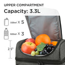 Tirrinia Lunch Tote Bag with Dual Compartment
