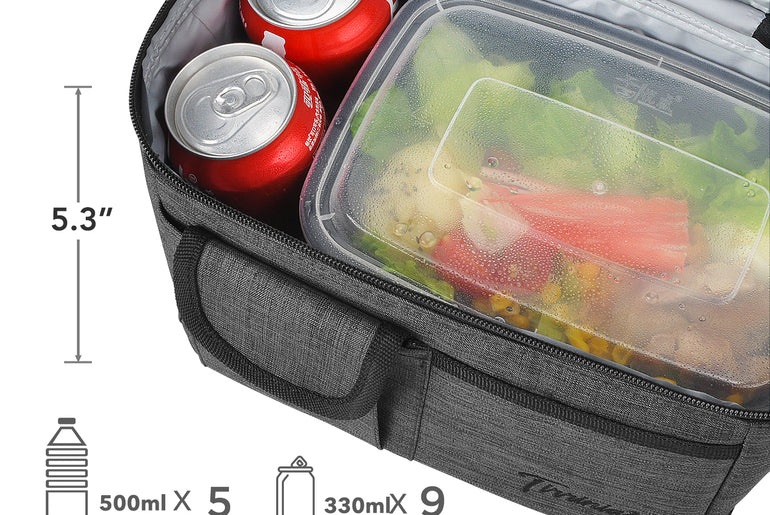 Tirrinia Lunch Tote Bag with Dual Compartment