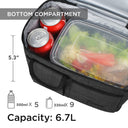 Tirrinia Lunch Tote Bag with Dual Compartment