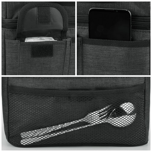 Tirrinia Lunch Tote Bag with Dual Compartment