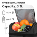 Tirrinia Lunch Tote Bag with Dual Compartment