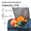 Tirrinia Lunch Tote Bag with Dual Compartment