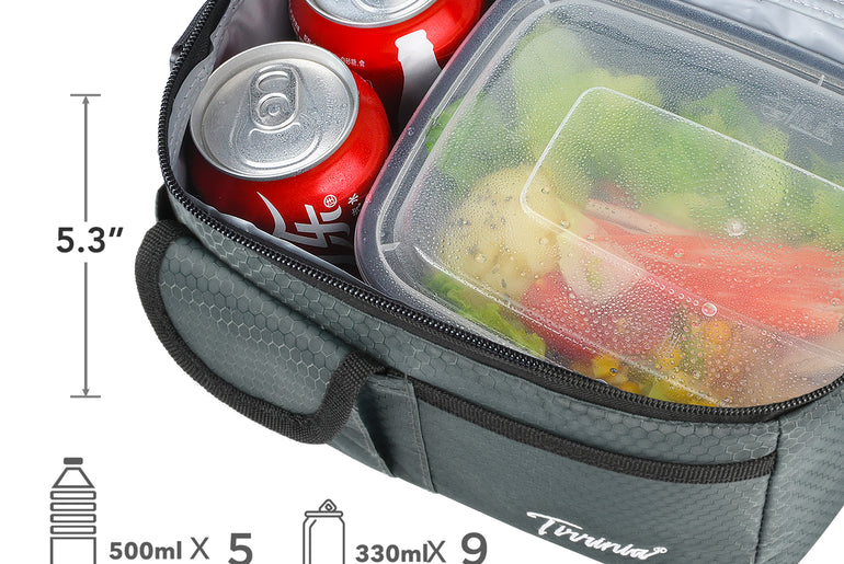 Tirrinia Lunch Tote Bag with Dual Compartment