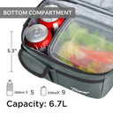 Tirrinia Lunch Tote Bag with Dual Compartment