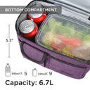 Tirrinia Lunch Tote Bag with Dual Compartment