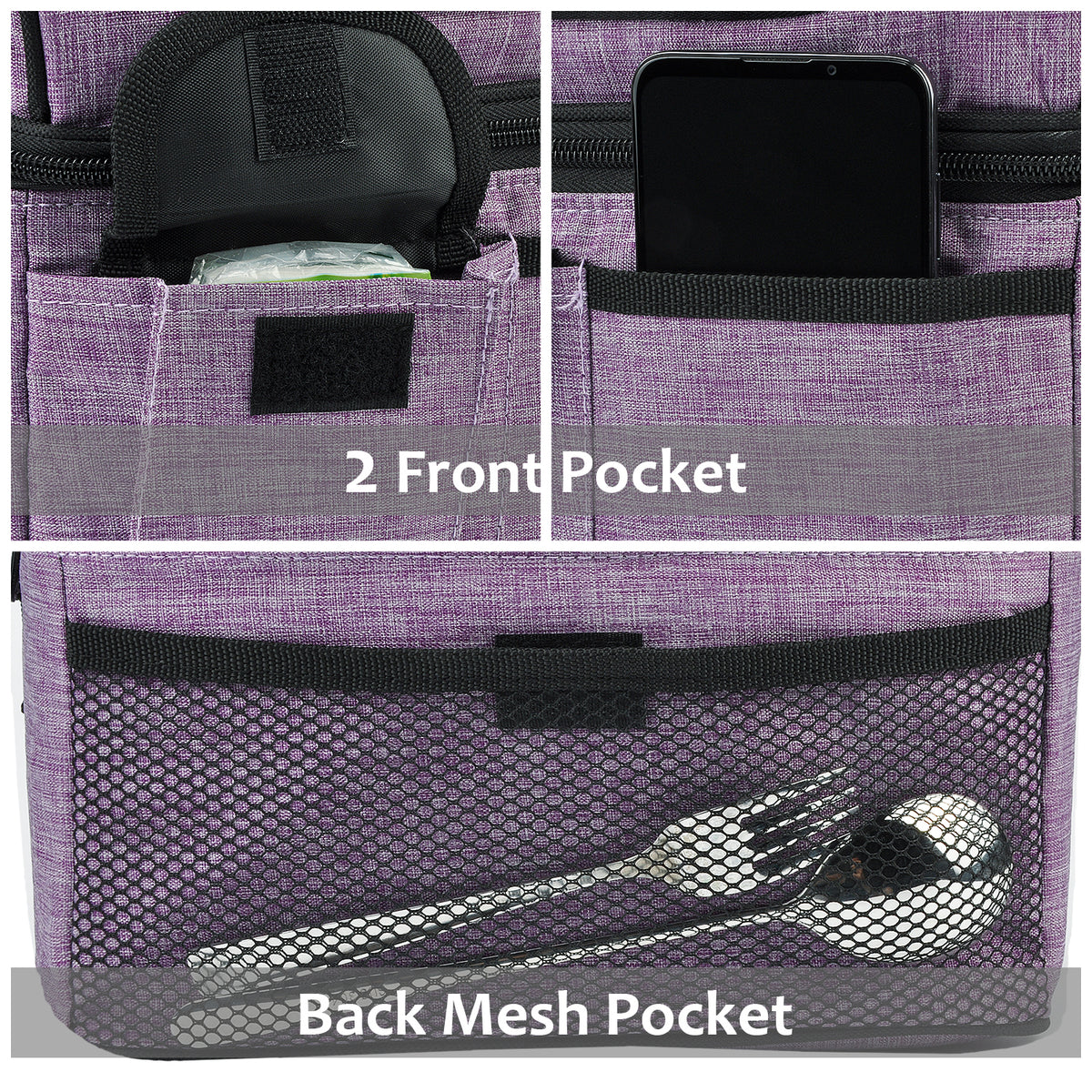 Tirrinia Lunch Tote Bag with Dual Compartment