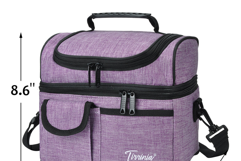 Tirrinia Lunch Tote Bag with Dual Compartment