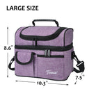 Tirrinia Lunch Tote Bag with Dual Compartment