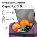 Tirrinia Lunch Tote Bag with Dual Compartment
