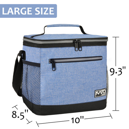 Tirrinia Large Capacity Thermal Lunch Bag size chart