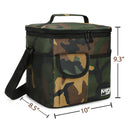 Tirrinia Reusable Lunch Cooler Bag with 4 Pockets size chart