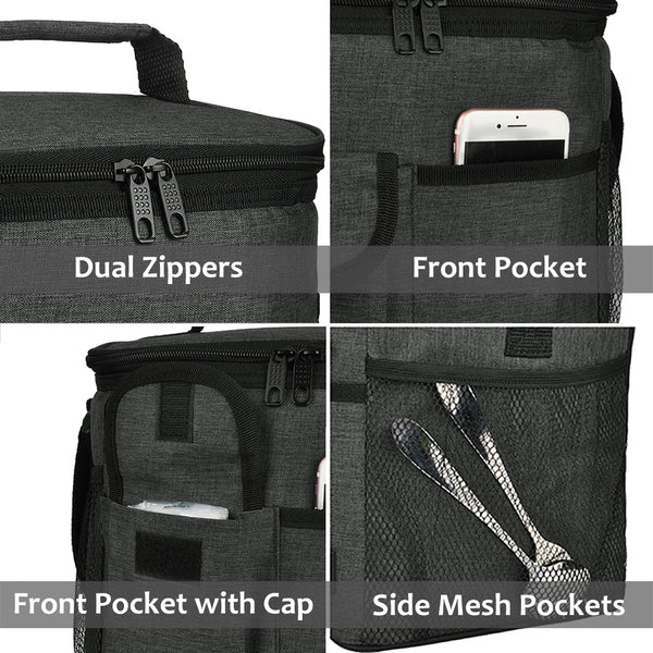 Tirrinia Large Leakproof Lunch Bag for Men